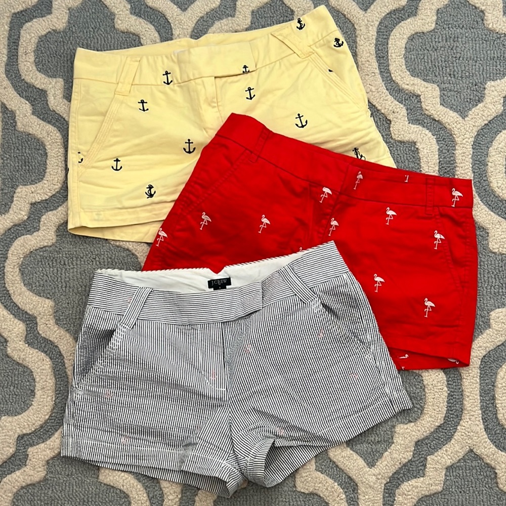 Lot of 3 J Crew patterned Chinos